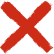 Red X icon